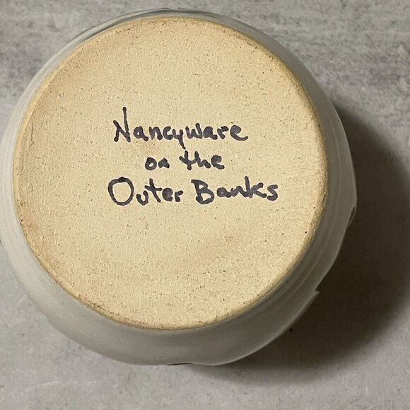 Nancyware on the Outer Banks Lighthouse Cutout Candleholder Art Pottery 3.25" H - Picture 2 of 6